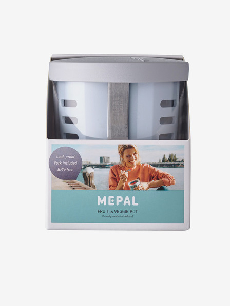 Mepal Világoskék uzsonna doboz szűrővel Mepal Ellipse (600 ml)