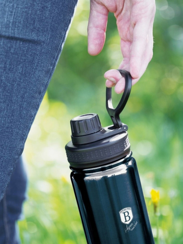 Berlingerhaus 0,54 l-es sportös rozsdamentes acél palack BERLINGERHAUS Türkiz Metallic Line