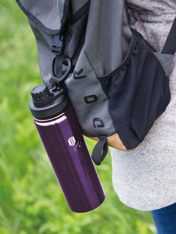 Berlingerhaus Sportos, rozsdamentes acél palack 0,54 l BERLINGERHAUS Purple Metallic Line