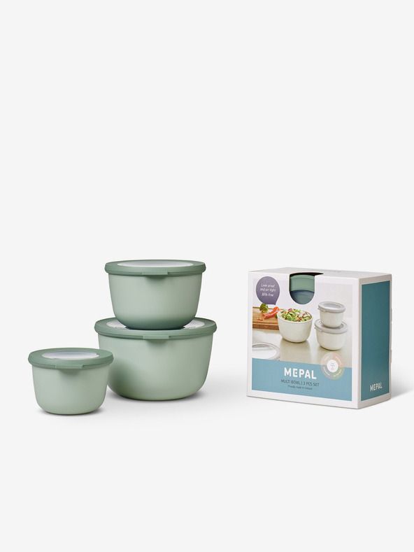 Mepal Mepal Cirqula 3 darabos tálkészlet világoszöld színben (500+1000+2000 ml)