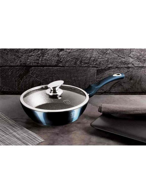 Berlingerhaus 10 darabos márvány felületű edénykészlet Aquamarine Metallic Line BERLINGERHAUS