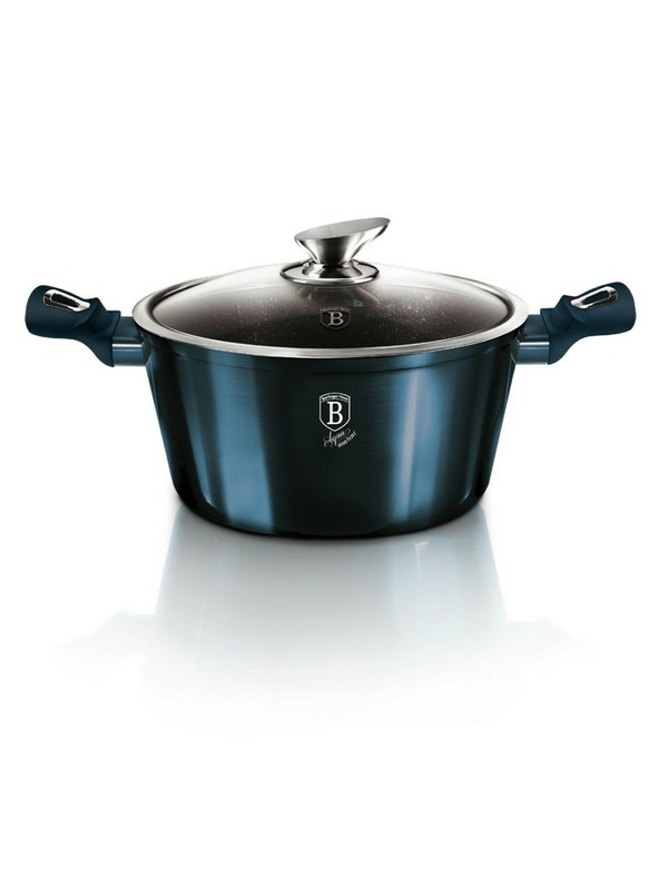 Berlingerhaus 10 darabos márvány felületű edénykészlet Aquamarine Metallic Line BERLINGERHAUS