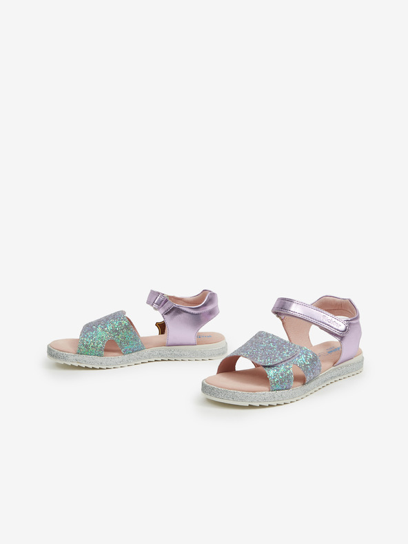 Richter Zöld és lila Richter fémszínű lány szandálok Richter