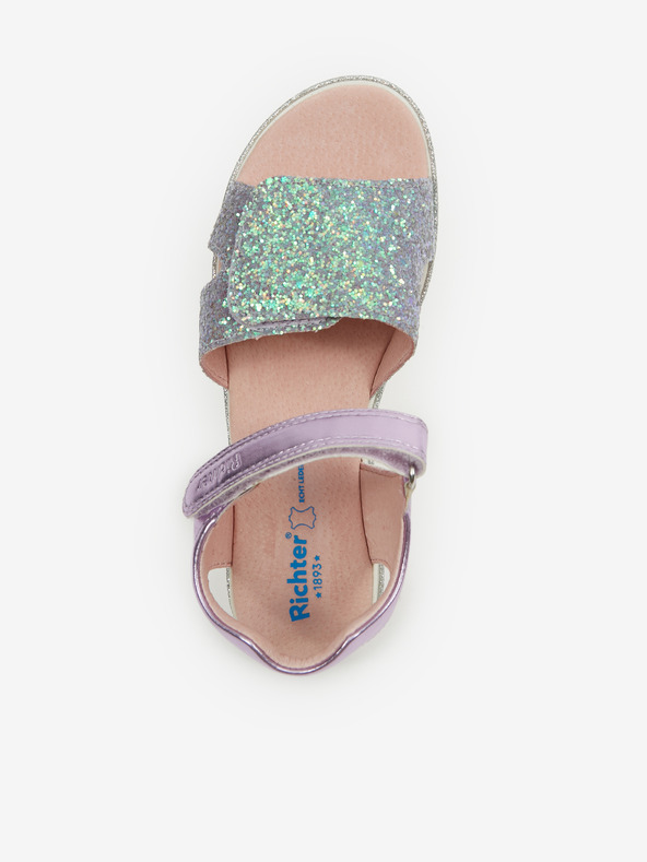 Richter Zöld és lila Richter fémszínű lány szandálok Richter