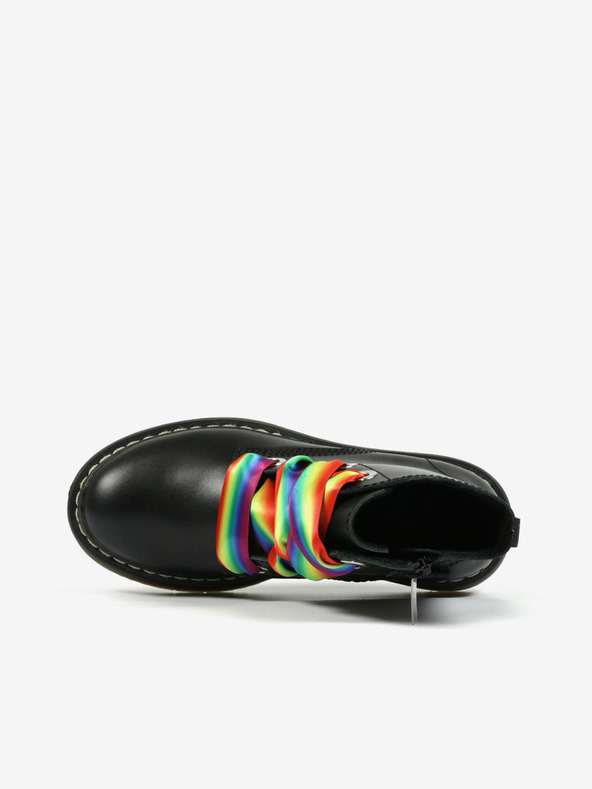 Richter Fekete lány bőr bokacsizma Richter