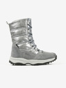 Richter Lány hócsizma szarvasbőr részletekkel, ezüst színben Richter