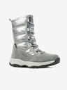 Richter Lány hócsizma szarvasbőr részletekkel, ezüst színben Richter