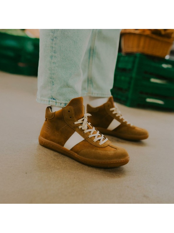 BOTAS *** Férfi bőr tornacipő / edzőcipő barna BOTAS