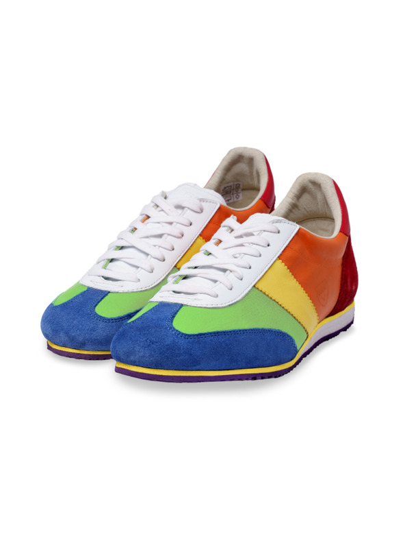 BOTAS *** Férfi bőr tornacipő / edzőcipő szivárvány Botas Classic Rainbow