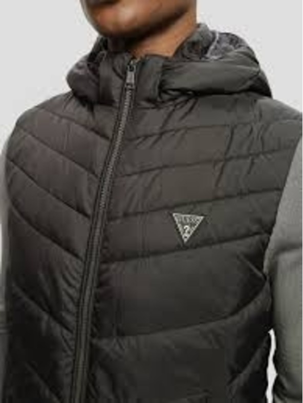 Guess Jeans Férfi fekete kapucnis mellény Guess jeans