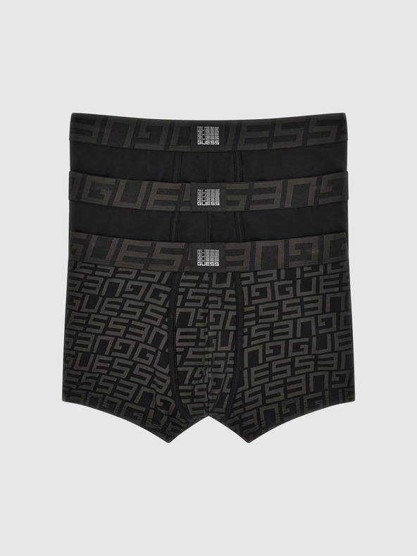 Guess Jeans Férfi fekete boxer nyomtatott mintával 3-Pack k6yw0 Guess jeans