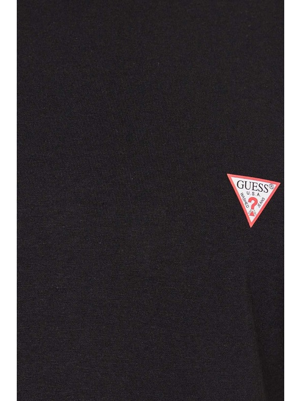 Guess Jeans Férfi fekete slim fit póló Core jblk Guess jeans