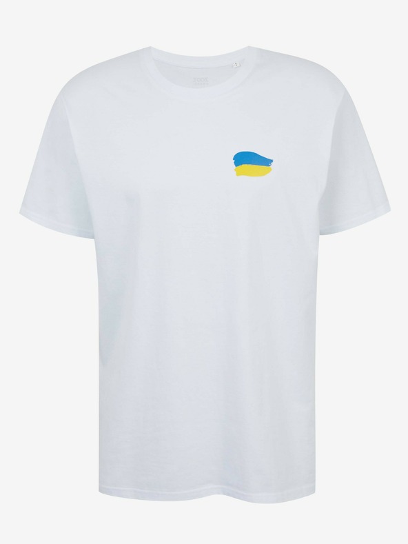 DOBRO Fehér férfi Needless to say póló a DOBRO. for Ukraine kollekcióból.