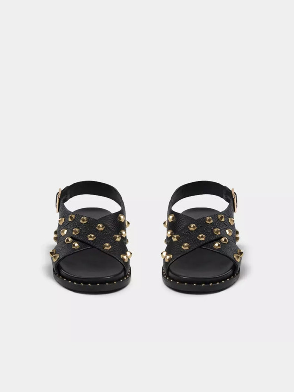 Sofie Schnoor Fekete női bőrszandál Sofie Schnoor