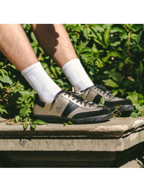 BOTAS *** Botas Iconic Victory 76 női bőr tornacipő / edzőcipő fekete-arany