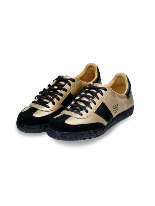 BOTAS *** Botas Iconic Victory 76 női bőr tornacipő / edzőcipő fekete-arany