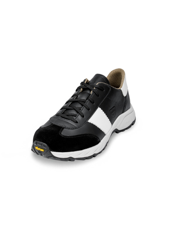 BOTAS *** Botas Nordic Black női bőr kültéri tornacipő / edzőcipő fekete-fehér