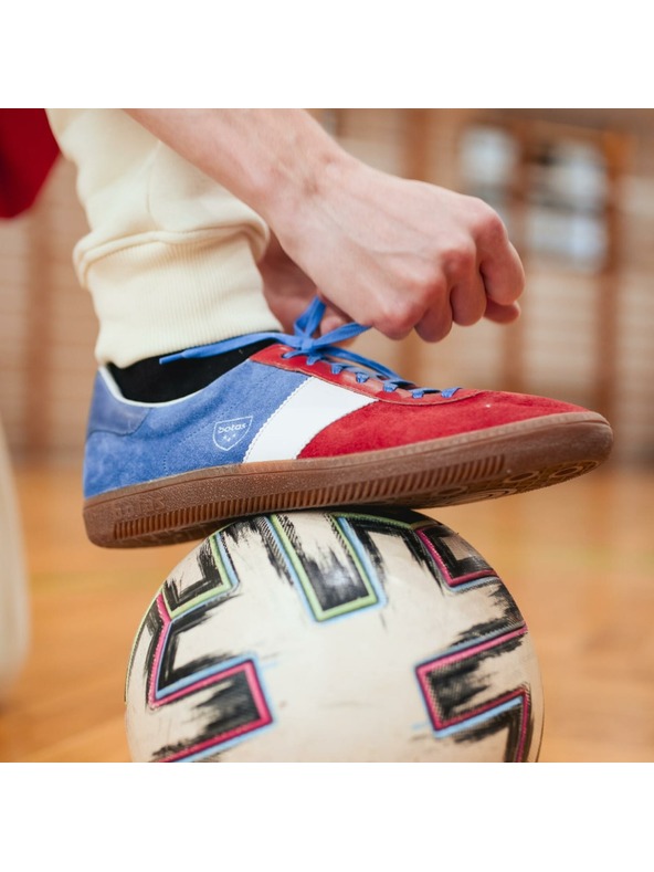 BOTAS *** Botas Spider Tricolor női bőr tornacipő / edzőcipő kék-fehér-piros