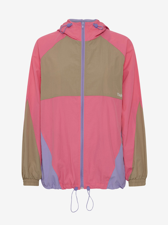 The Jogg Concept Bézs és rózsaszínű női könnyű zerge dzseki The Jogg Concept