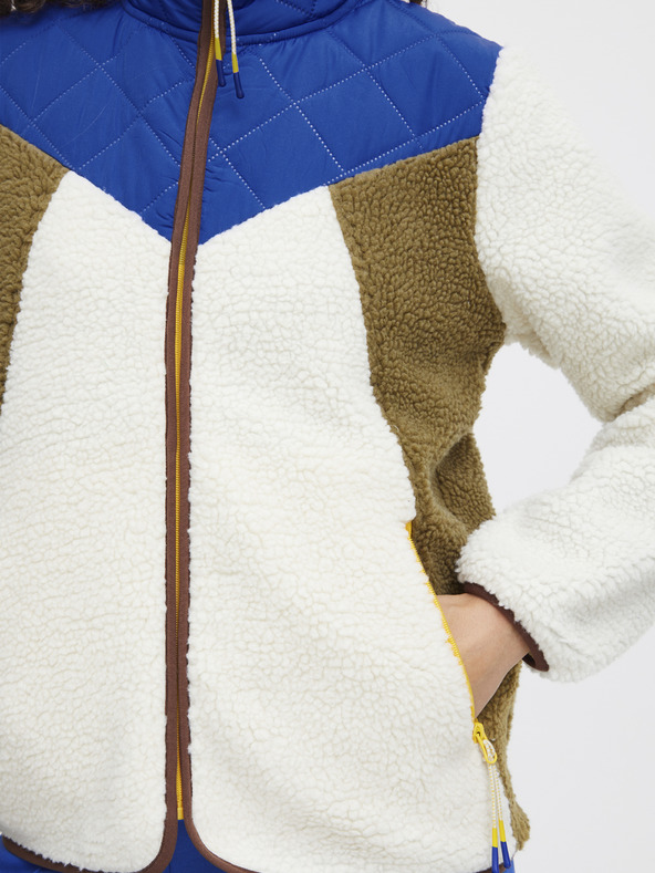 The Jogg Concept Krémszínű és kék női kabát The Jogg Concept