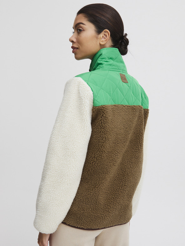 The Jogg Concept Krém és zöld női kabát The Jogg Concept