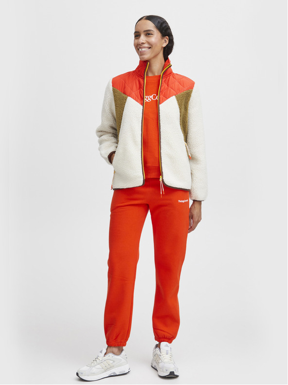 The Jogg Concept Krém és piros női kabát The Jogg Concept