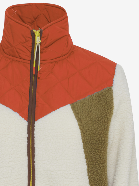 The Jogg Concept Krém és piros női kabát The Jogg Concept