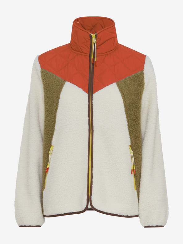 The Jogg Concept Krém és piros női kabát The Jogg Concept