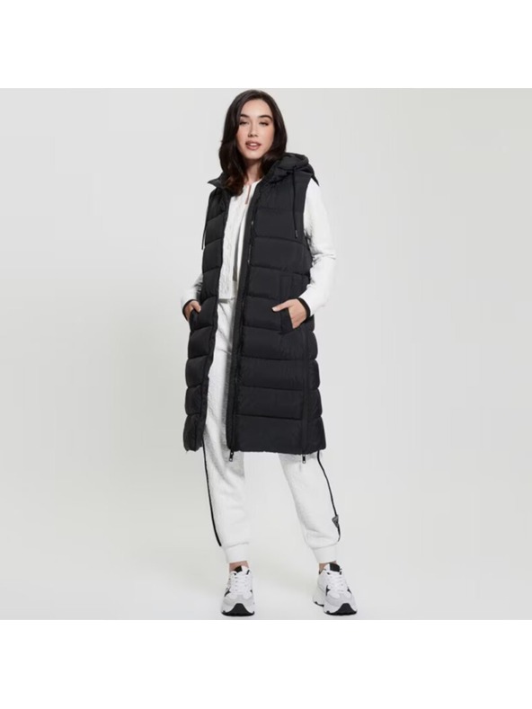 Guess Jeans Guess farmernadrág fekete pehely mellény