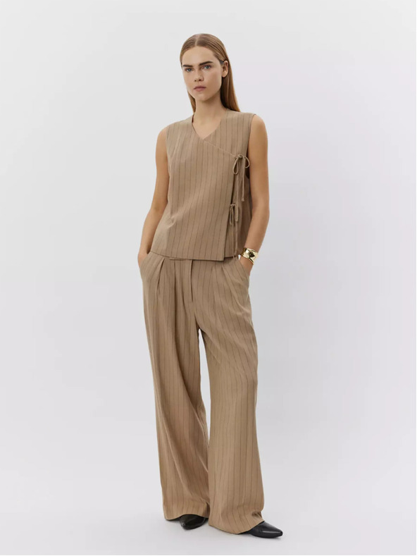 Sofie Schnoor Barna női csíkos mellény Sofie Schnoor