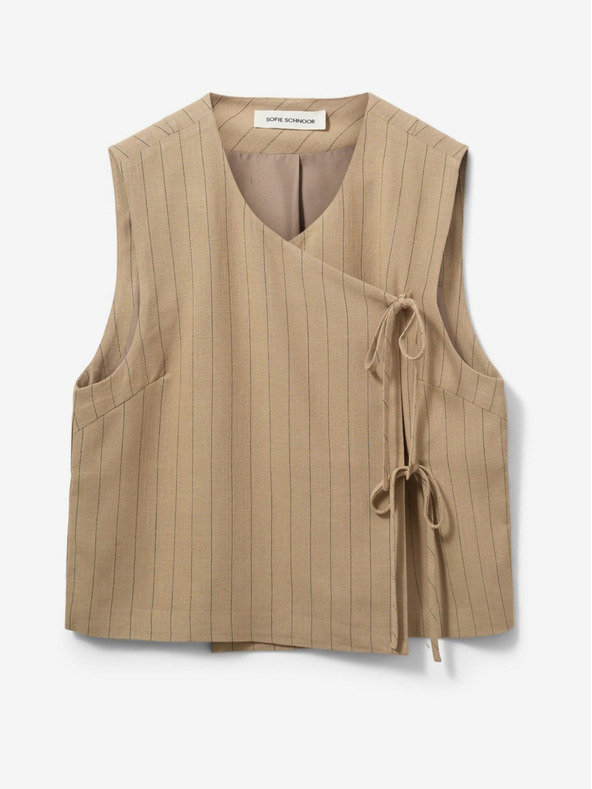 Sofie Schnoor Barna női csíkos mellény Sofie Schnoor