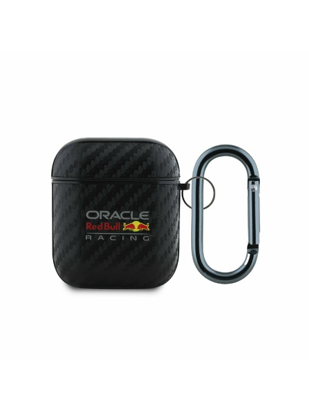Oracle Red Bull Racing Red Bull PU-szénszálas tok AirPods 1/2-hez Fekete