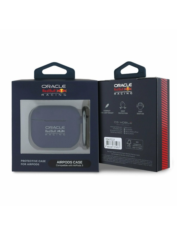 Oracle Red Bull Racing Red Bull szilikon tok az AirPods 3-hoz Navy
