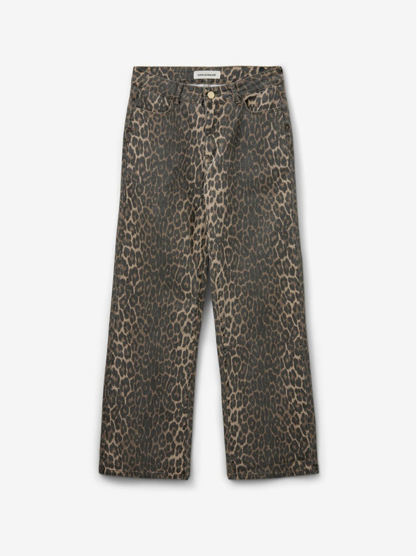 Sofie Schnoor Barna női mintás buggyos nadrág Sofie Schnoor