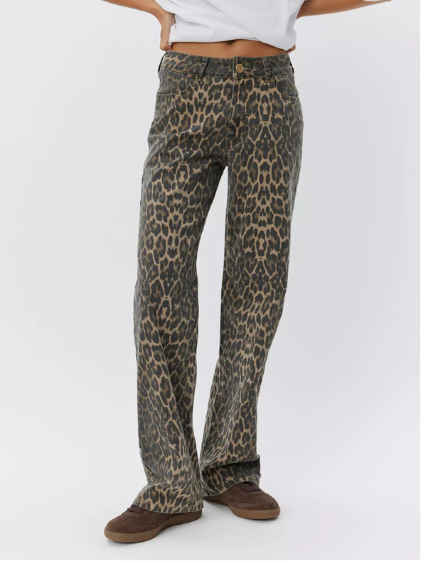 Sofie Schnoor Barna női mintás buggyos nadrág Sofie Schnoor