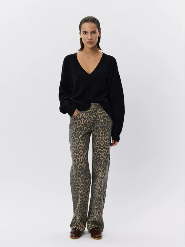 Sofie Schnoor Barna női mintás buggyos nadrág Sofie Schnoor