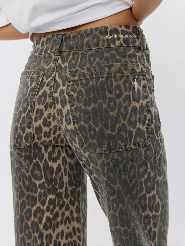 Sofie Schnoor Barna női mintás buggyos nadrág Sofie Schnoor