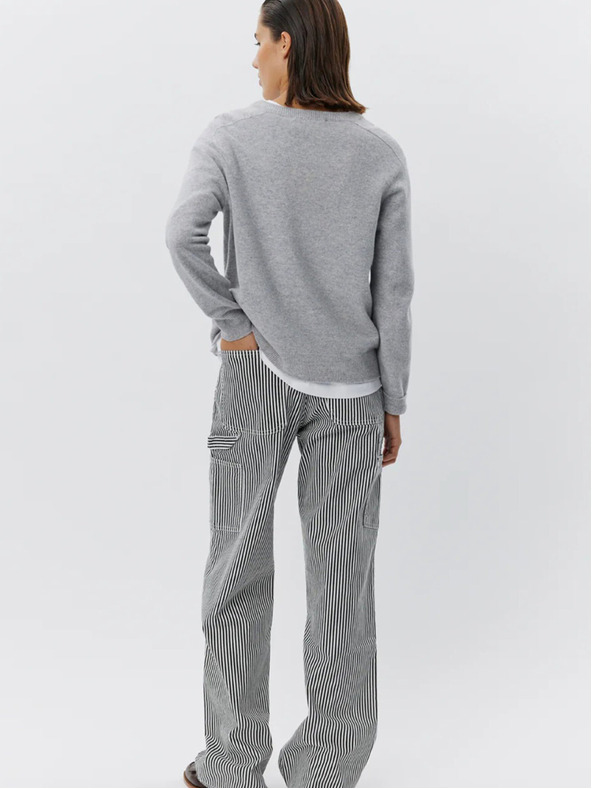 Sofie Schnoor Fehér-fekete női csíkos buggyos nadrág Sofie Schnoor