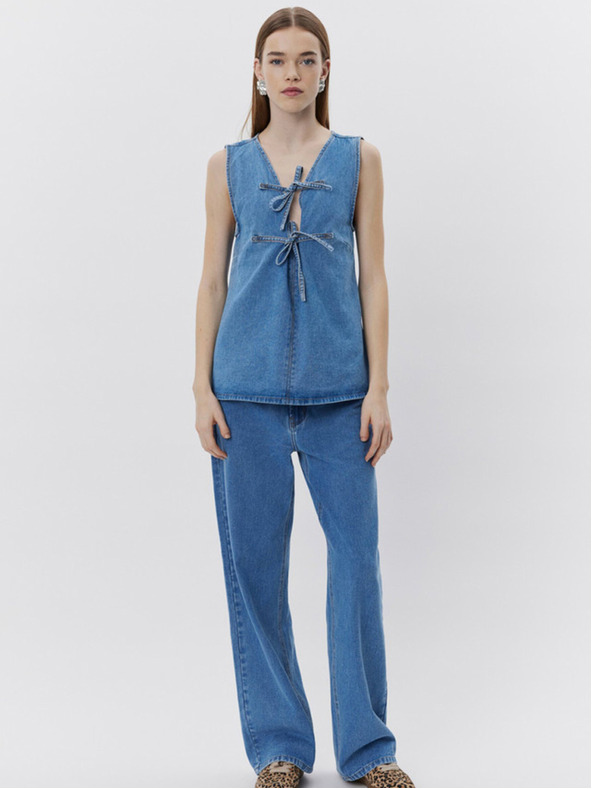 Sofie Schnoor Kék Női farmer top Sofie Schnoor