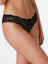 Wonderbra Fekete Wonderbra GLAMOUR SHORTY csipke bugyi