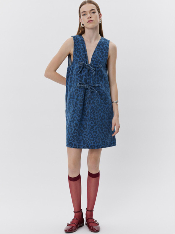 Sofie Schnoor Kék Női farmer mintás ruha Sofie Schnoor