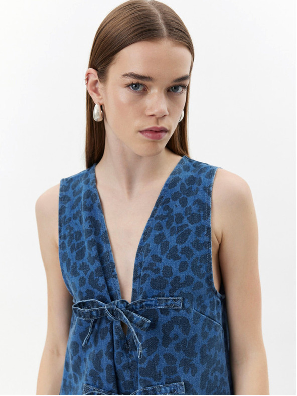 Sofie Schnoor Kék Női farmer mintás ruha Sofie Schnoor
