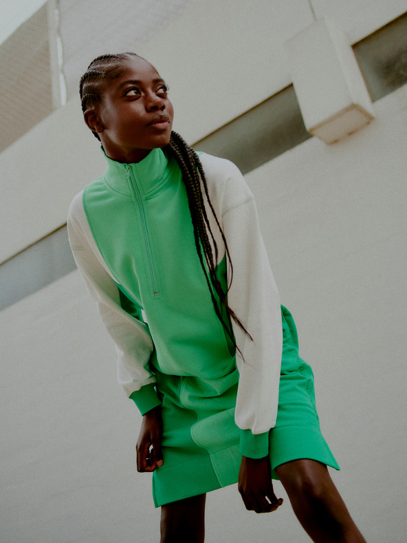 The Jogg Concept Zöld női pulóveres ruha The Jogg Concept