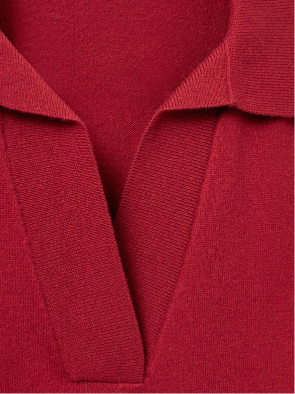 Sofie Schnoor Piros női gyapjú pulóveres ing Sofie Schnoor