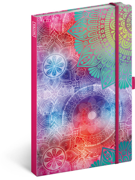 NOTIQUE NOTIQUE Notes Mandala, bélelt, 13 x 21 cm