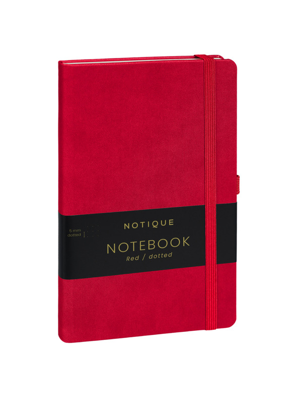 NOTIQUE NOTIQUE Notes Piros, pöttyös, 13 x 21 cm