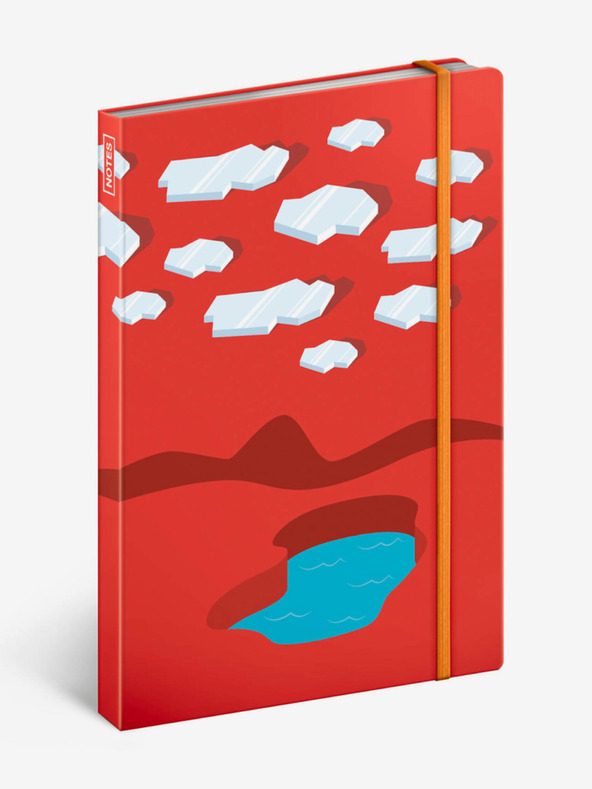 NOTIQUE NOTIQUE Notes Jégszörfösök, bélelt, 13 x 21 cm