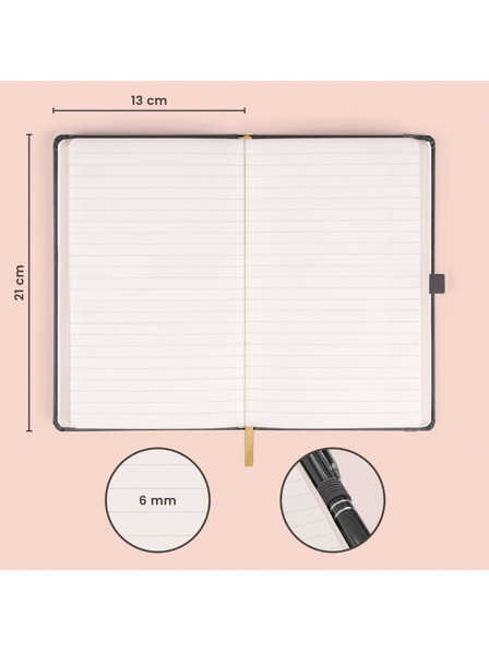 NOTIQUE NOTIQUE Notes Szürke, bélelt, 13 x 21 cm