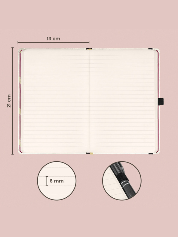 NOTIQUE NOTIQUE Notes Harry Potter, bélelt, 13 x 21 cm