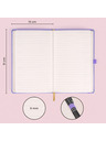 NOTIQUE NOTIQUE Jegyzetek Lila, bélelt, 13 x 21 cm